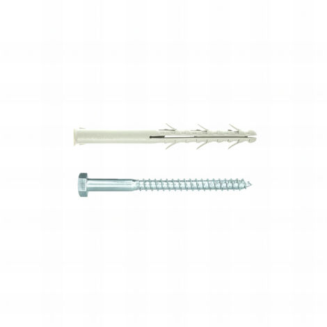 15 Chevilles Charpente - Vis tête hexagonale - Rond - diamètre 16 mm - Longueur 200 mm - Diamètre 16 mm