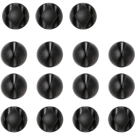 15 clips et supports de câbles, ainsi que des caches-câbles-AquaForge