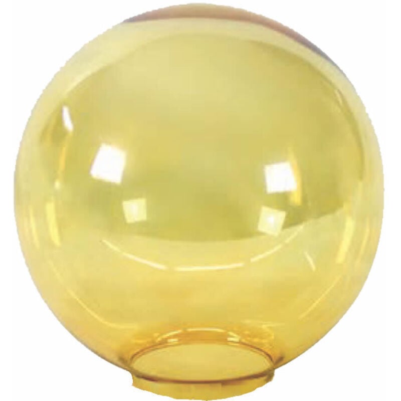 Ltde - 15 cm amber Kristallkugel mit 1 cm Graipa und 8 cm Öffnung