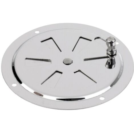 15 cm große Edelstahl-Lüftungsplatte mit Drehknopf, Luftauslass, Abluftöffnung, Luftaustauschplatte, Schiffsbeschläge, Yachtzubehör