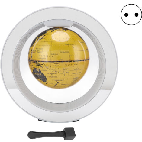 15 cm großer, schwebender Magnetglobus mit LED und Rotationsfunktion, Dekoration für Büro und Zuhause, 100–240 V EU-Stecker