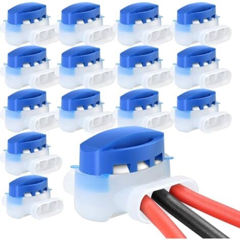 15 connecteurs de câbles remplis, connecteurs de câbles de robot de tondeuse à gazon remplis d'origine, connecteurs 314 d'origine, adaptés aux tondeuses à gazon automatiques, sans dénudage de fil