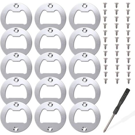 15 ensembles d'inserts de décapsuleur, kit de pièces d'insertion en métal pour ouvre-bouteille, moules de coulée en résine