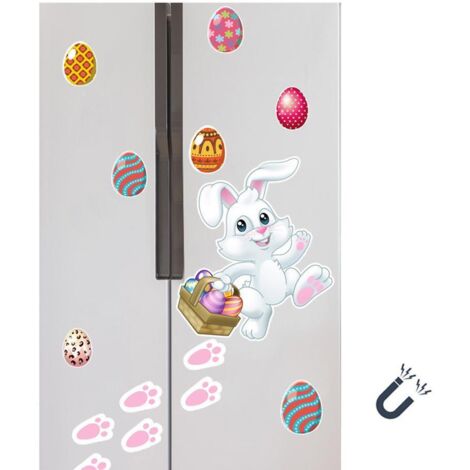 15 Kühlschrankmagnete mit Osterhasenmotiv – Magnetische Dekorationen für Küche und Zuhause – Magnetische Aufkleber für die Feiertage
