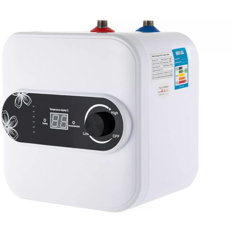 Gojoy - 1.5 kw Chauffe-eau électrique petit chauffe-eau instantané électronique Pour cuisine salles de bains 220V 149 ℉ / 2.11 gal