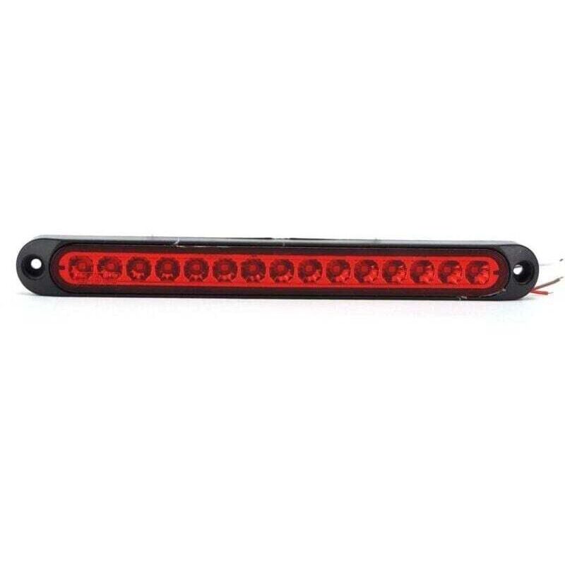 15 LED brake light 10 V-30 V, water resistant IP67, suitable for trucks, boat trailers, semi-trailer trucks, red,