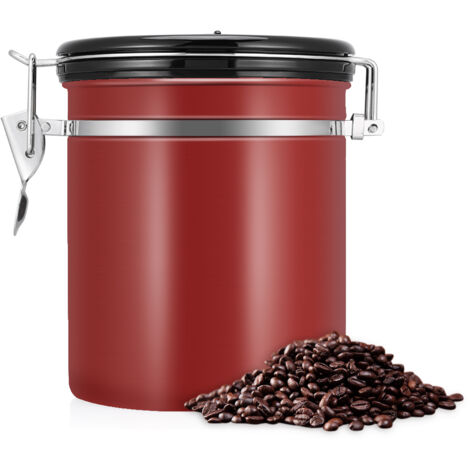 1,5-Liter-Aufbewahrungsbehälter aus Edelstahl 304, luftdicht, für Kaffee, Rotwein und Trockenlebensmittel