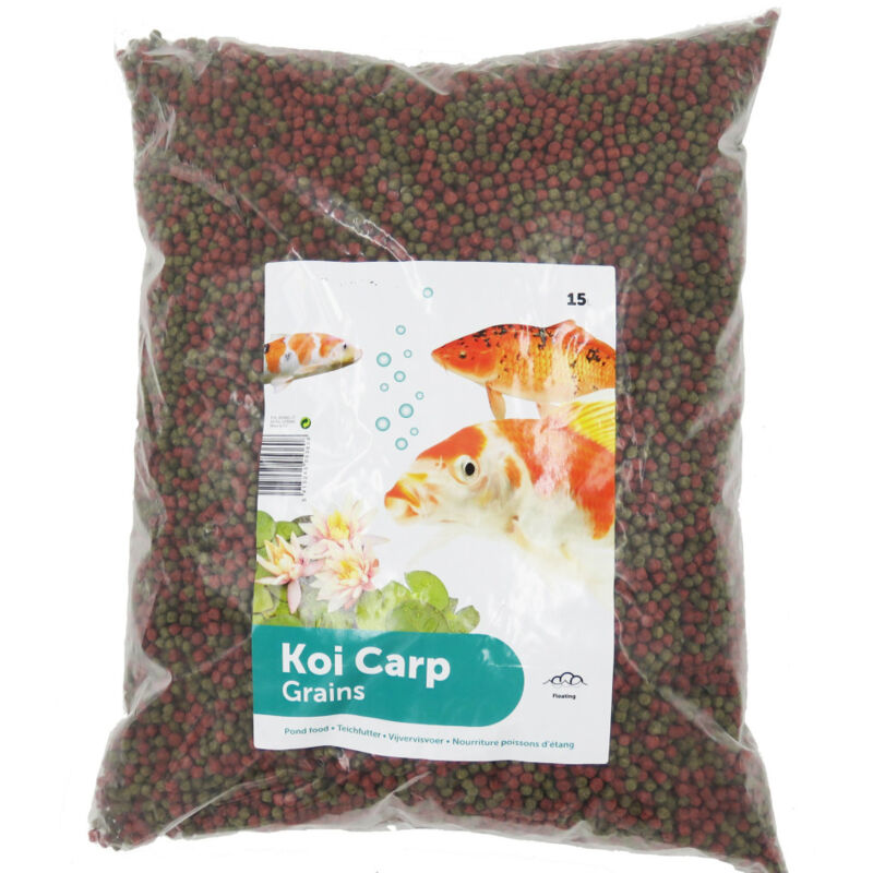 Nourriture koï d'étang 15 litres billes 6 mm, pour poisson koï Animallparadise Multicolor