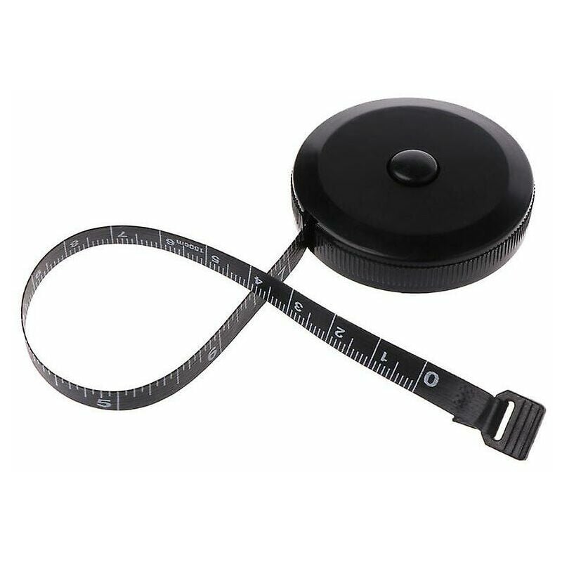 1,5 m / 60 Zoll schwarzes doppelseitiges Maßband Automatisches einziehbares Abs-Mini-Werkzeug | 07634066211631 1,5 m / 60 Zoll schwarzes doppelseitiges Maßband Automatisches einziehbares Abs-Mini-Werkzeug | 07634066211631