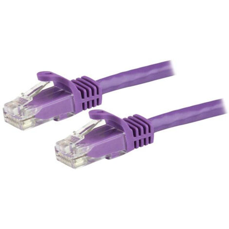 1.5 M CAT6 CABLE PURPLE     SNAGLESS - 24 AWG COPPER WIRE