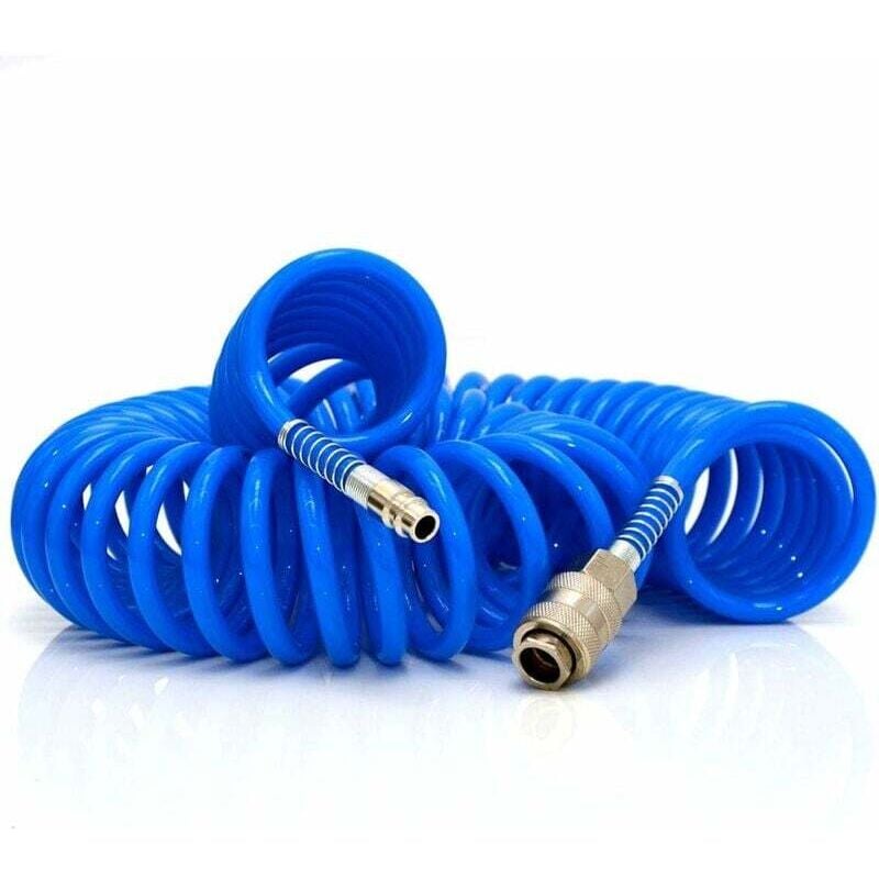 Image of 15 m Druckluftschlauch, PU-Spiralschlauch für Kompressoren