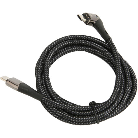 1,5 m langes magnetisches USB-C-Kabel mit LED – 100 W PD-Schnellladung, 480 Mbit/s Datenübertragung, kompatibel mit MacBook und Smartphones