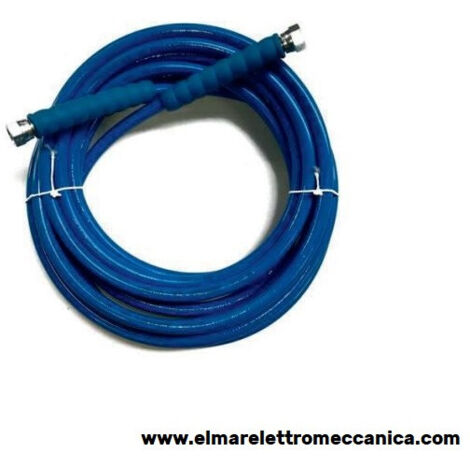 15 m Tubo idropulitrice JET WASH 5/16" 2SK 3/8" F Girevoli 400 BAR BLU