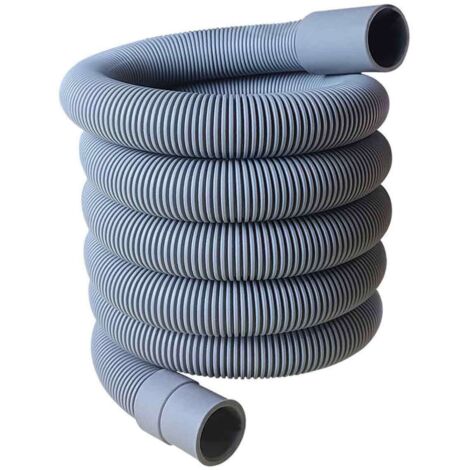 1,5 m Tuyau D'évacuation pour Lave-linges et Lave-vaisselles,Ø 20mm Rallonge de Tuyau de Lave-vaisselle et Machine à Laver,Flexible D'évacuation Universel Compris Support et Colliers de Serrage