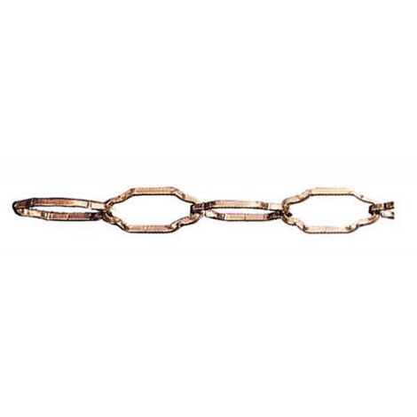 15 mt catena fune filo quadro per lampadari fari esterno 2,4 mm bronzata