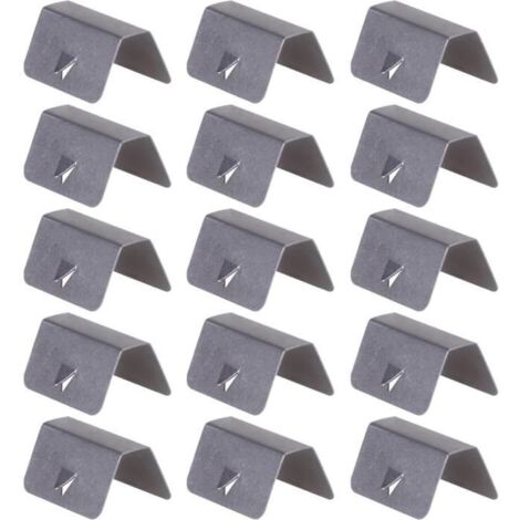 15 Pcs Clips de Déflecteur de Vent Agrafes de Déflecteur de Vent Canal de Déflecteur de Pluie de Vent de Voiture