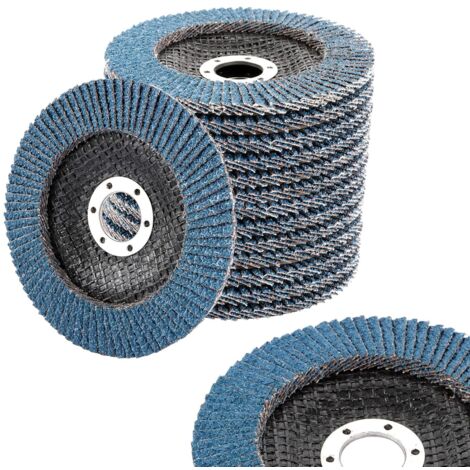 15 Pcs Disques à Lamelles 125 mm Grain 40, Disques Abrasifs à Lamelles, Disque de Meulage en Acier, Disque de Décapage pour Enlever Ebavure, Polissage, Rouille, Finition