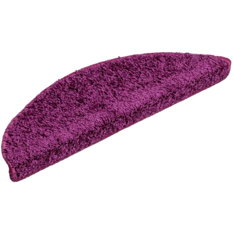 15 pcs tapis d'escalier violet 56 x 20 cm