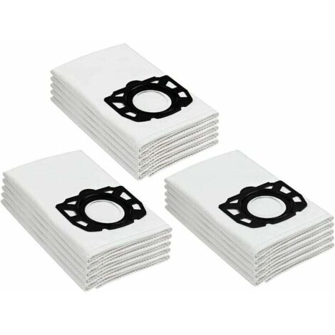 15 pezzi di sacchetti per aspirapolvere wd4p per Karcher WD4 WD5 WD6 WD5 / Premium / MV4 / MV5 / MV6, sostituiscono 2.863-006.0
