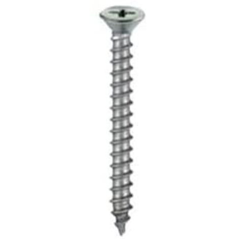 15 PEZZI - VITI AUTOFILETTANTI IN ACCIAIO INOX - TESTA PIANA SVASATA 4,8x16MM