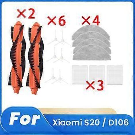 15 pièces d'accessoires pour robot aspirateur S20 / D106