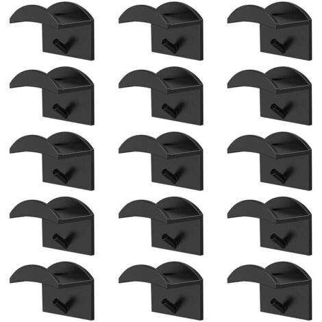 15 Pièces Porte De Casquette, Porte-Chapeaux De Baseball, Crochets Adhésifs Pour Chapeaux, Adhésifs Crochets Muraux Pour Chapeaux Pour Casquettes De Baseball,Écharpes,Sac à Main