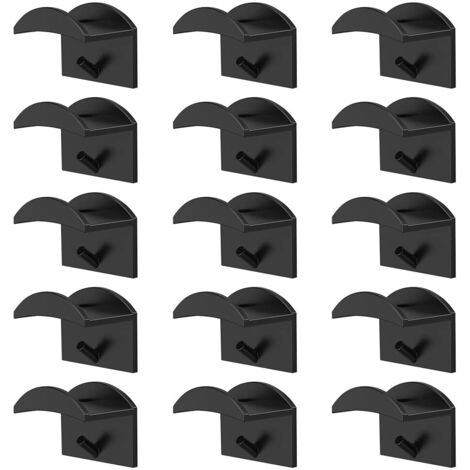 15 Pièces Porte De Casquette, Porte-Chapeaux De Baseball, Crochets Adhésifs Pour Chapeaux, Adhésifs Crochets Muraux Pour Chapeaux Pour Casquettes De Baseball,Écharpes,Sac à Main