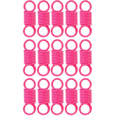 15 Pièces Ressorts de Compression Colorés Petits Ressorts de Tension pour Sangle de Sac Adaptateur Rouge Rose