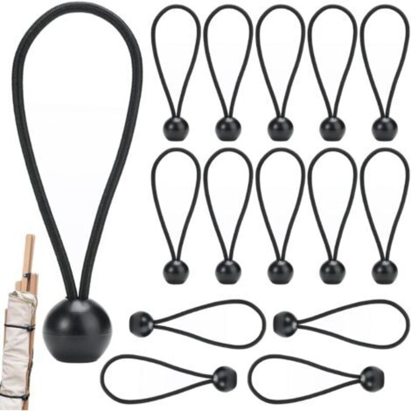 15 Pièces tendeur Elastique bache Piscine bâches et Sangles,tendeurs bache Piscine tendeur,Elastique bache remorque,Corde Elastique pour bache pour