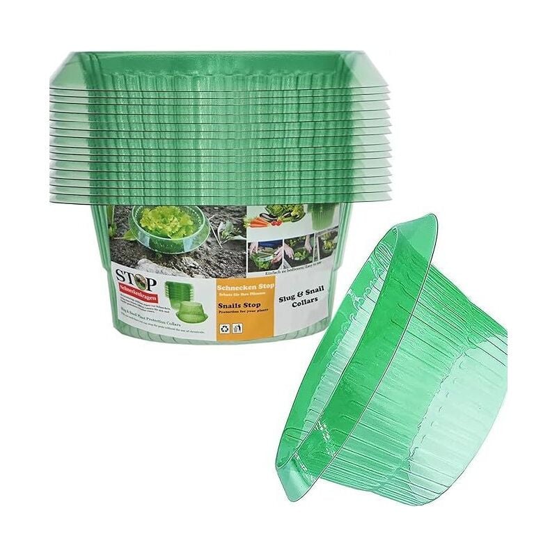 Paryou - 15 Pièces】Protection Anti-escargots, Protections Anti-limaces, Protection Contre les Escargots, pour vos Plants de Salades et Choux