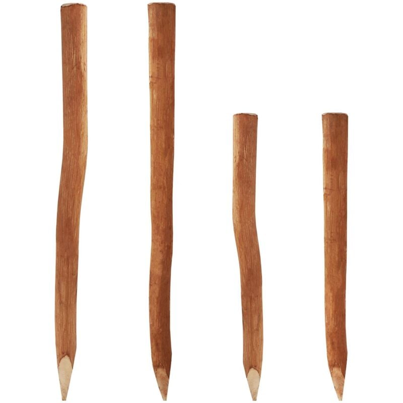 15 poteaux bois pour palissade 1,05m i diamètre 5-6cm i poteau de clôture en noisetier i poteau de clôture