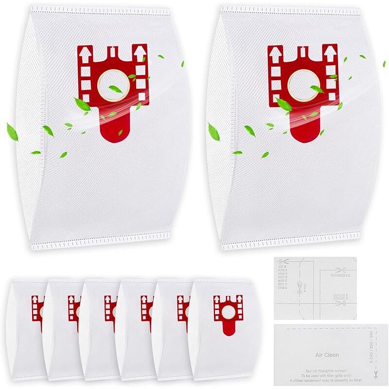 Forehill - 15 Remplacement Sac pour aspirateur Miele Compact C2 Compact C1 Complete C1 fjm série S2 S3 S4 S5 S6 S7 avec 2 filtres