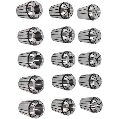 15 Ressorts ER25 en Acier Carbone Haute Précision pour Mandrin de Fraisage CNC 2‑16mm