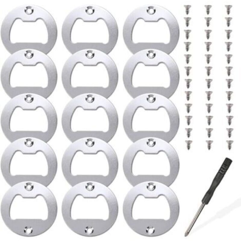 15 sets of bottle opener inserts, metal insert parts kit for bottle openers, resin casting molds, resin beer opener, DIY accessories