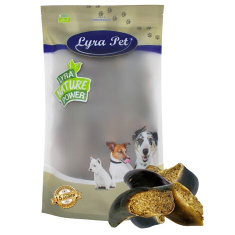 15 Stk. Lyra Pet® Rinderhufe gefüllt mit Pansen und Leber ca. 1,8 kg