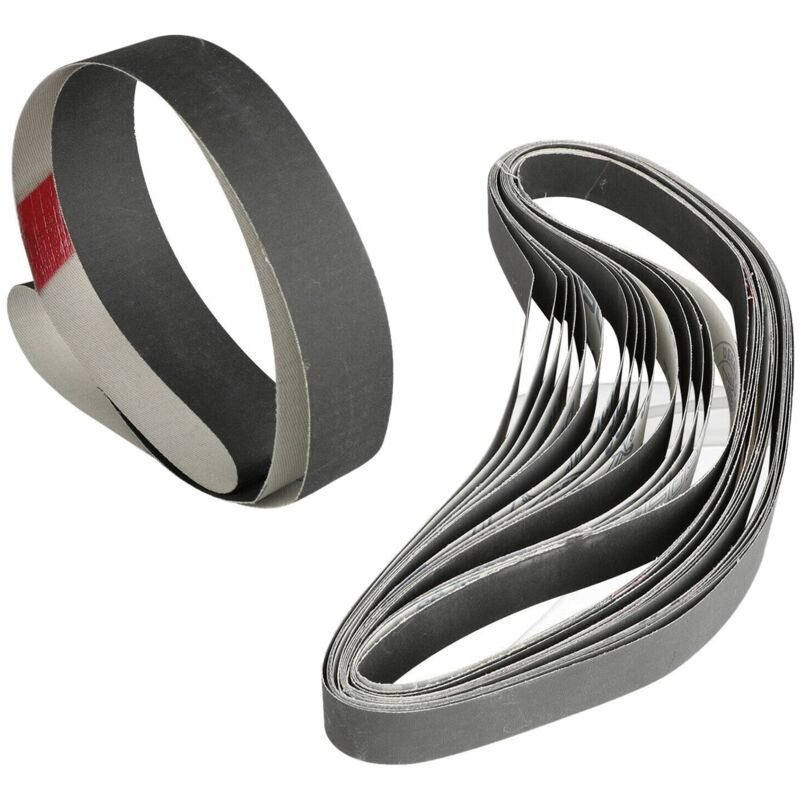 Image of 15 StüCke 1 x 30 600/800/1000 KöRnung Schleif BäNder Schleifen Polieren Aluminium Oxid