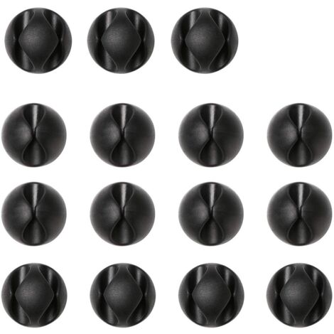 15 Stück Kabelklemmen, Kabel-Organizer und Kabelbinder, hält und deckt Kabel für elektrische Leitungen, Ladekabel, Handy-Ladegeräte, Audiokabel ab