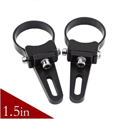 1.5" Support de fixation en aluminium pour barre anti-encastrement / rouleau, colliers de montage pour phares LED tout-terrain, camion, 4x4, travail.