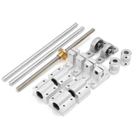 15 Teile/Satz 400mm optische Achse Führungsschiene Lager Sitz Linearführung Wellenstütze Trapezgewindespindel Schraubensatz