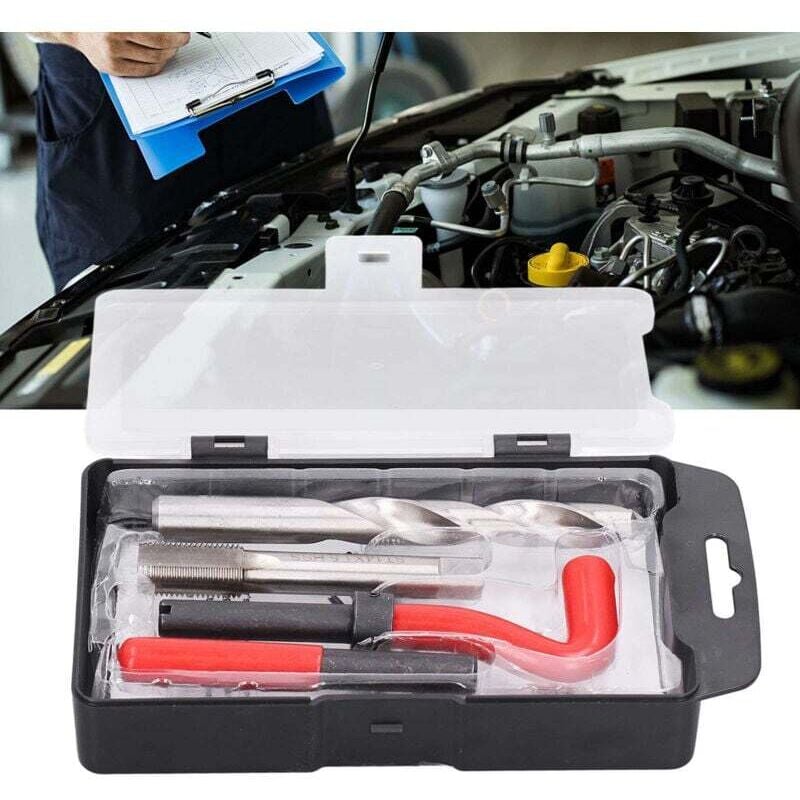 Image of 15-teiliges Gewindereparaturset, kompatibles Handwerkzeug für die Autoreparatur M14 x 1,50 mm