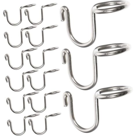 15-teiliges Set aus Stahl-Dehnbügelverbindern für platzsparende Kleiderschränke zur Organisation von Kleidung und Accessoires