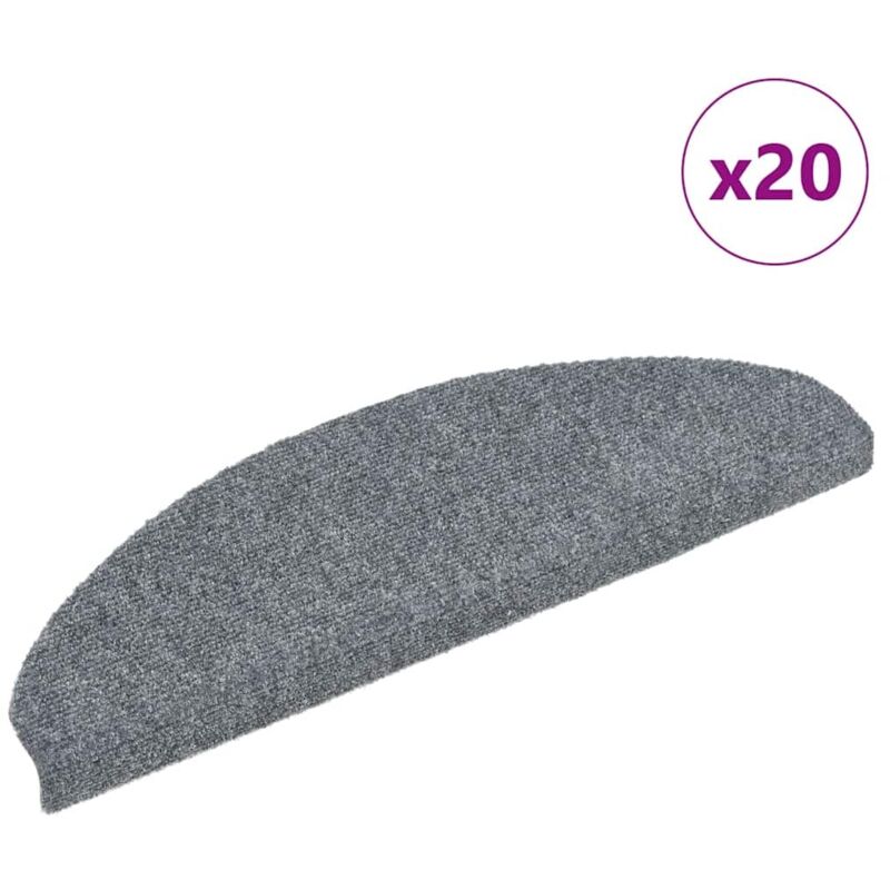 Stufenmatten Selbstklebend 20 Stk. Hellgrau 65x21x4 Cm - Vidaxl