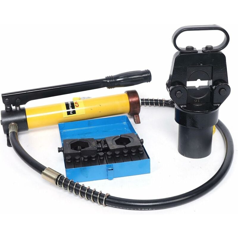 Senderpick - 15 tons, 16-500 mm², pince à sertir hydraulique, avec 13 matrices