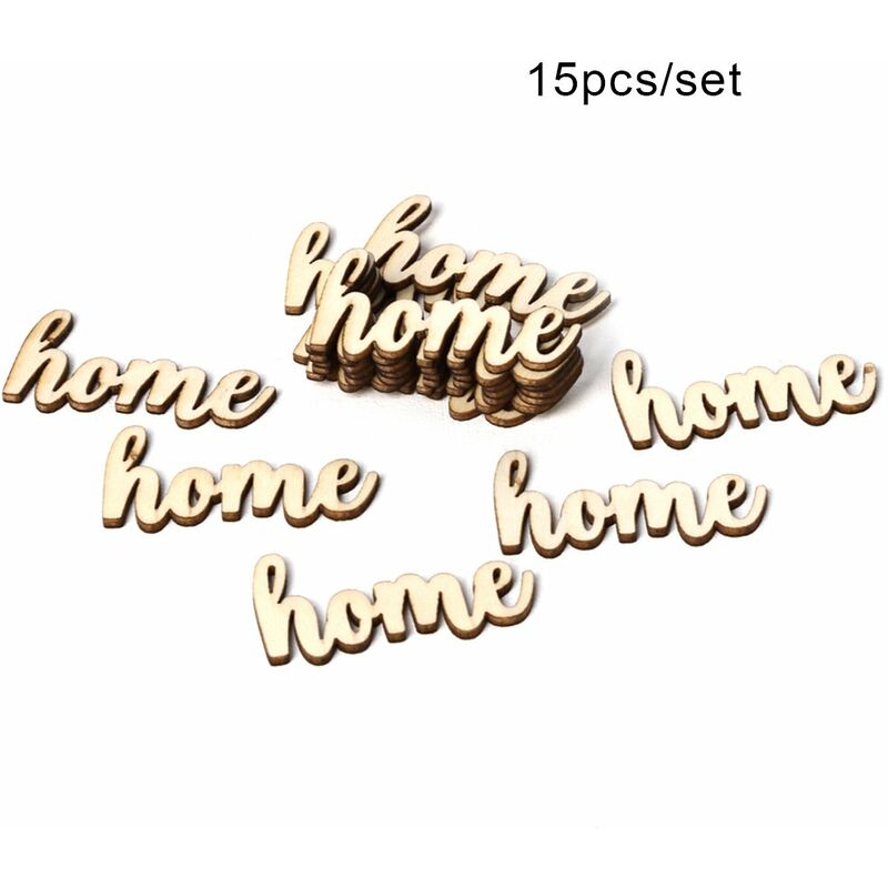 

15 unids / set Vintage estilo rustico hogar mesa de madera soporte letrero adornos DIY boda fiesta decoracion tablero
