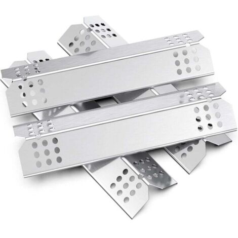 15" Universal Heat Diffuser, Universal Replacement for Flavoring Bar, Compatible with Most Gas Grill Models, BBQ Warming Plates (Stainless Steel MUMU