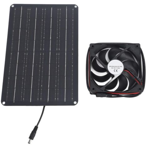 15-W-Solar-Abluftventilator, effiziente tragbare Belüftung für Gewächshäuser, Schuppen, Tierhäuser, solarbetriebenes Ventilator-Set für