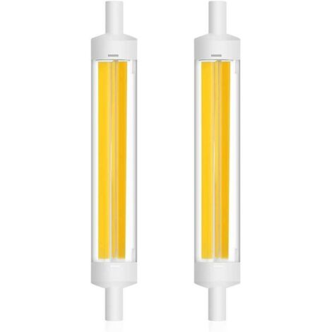 15 W warmweiße Doppelsteckdose, 2 Stück, horizontal, helles Licht, ersetzt Goldhalogenidlampen, für Innen- und Außenbeleuchtung, Dekoration