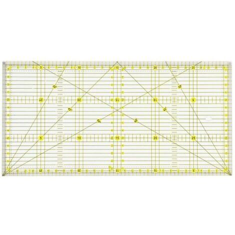 15 x 30 cm Règle de patchwork avec indications d'angles, Règle couture précise pour le quilting, la couture et le patchwork