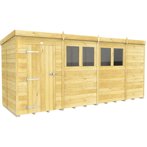 15 x 5 Pent Shed