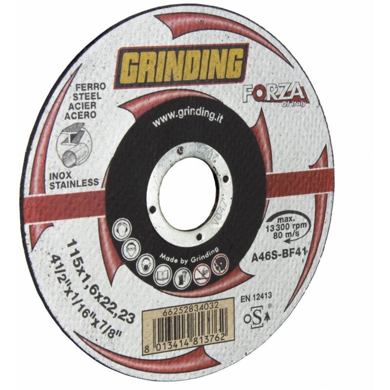 15 x Disco de molienda para hierro FORZA 115X1,6